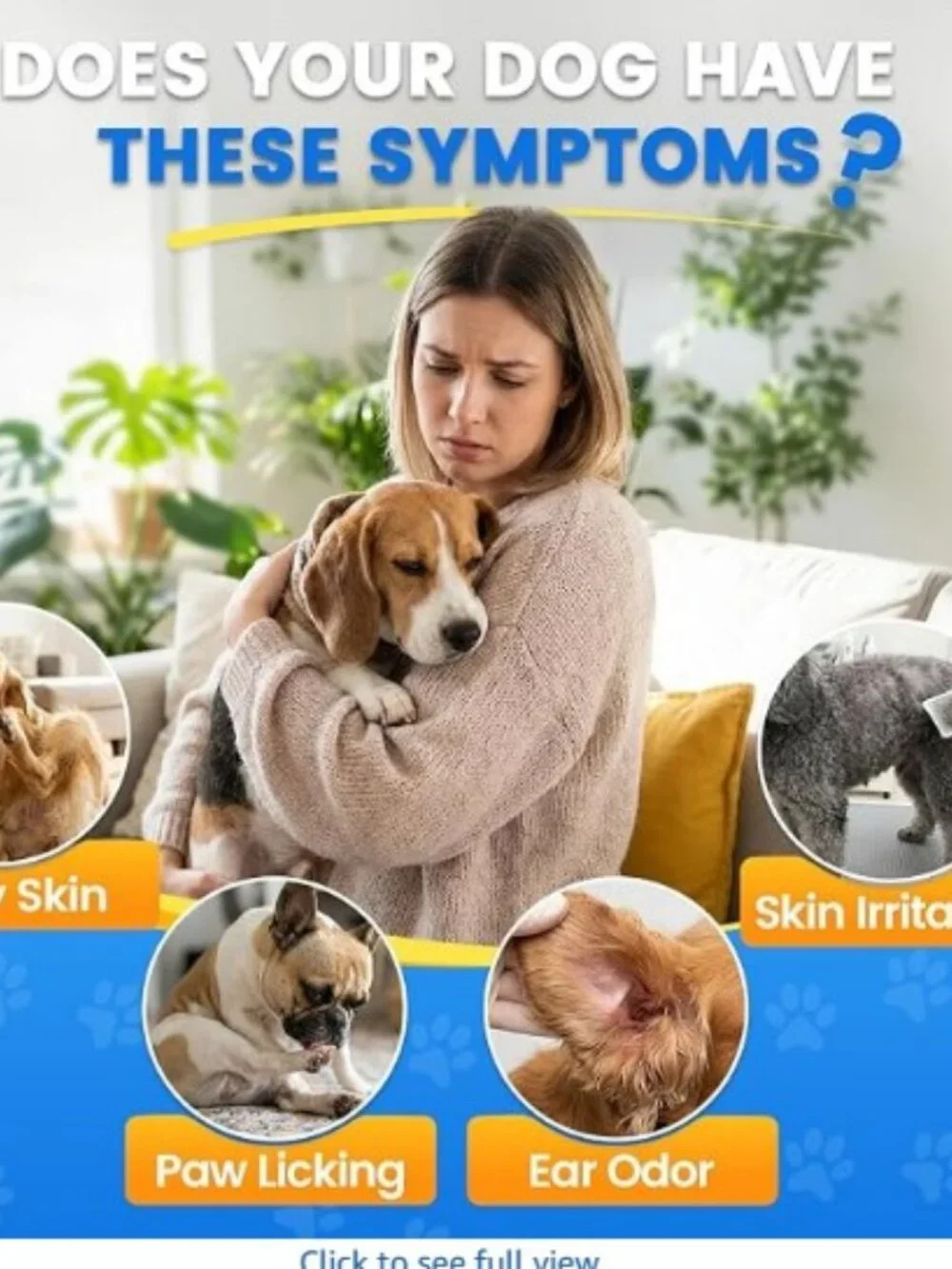 Natural Yeast Relief for Dogs/Cats Support Healthy Itch Relief, Ear Discomfort